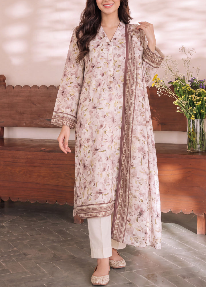 VS Textiles Unstitched Printed Lawn 3 Piece Suit VS26UL D-06 - Casual Collection