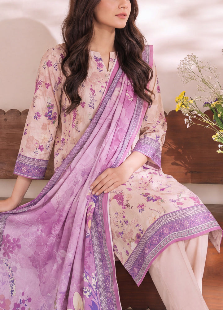 VS Textiles Unstitched Printed Lawn 3 Piece Suit VS26UL D-08 - Casual Collection
