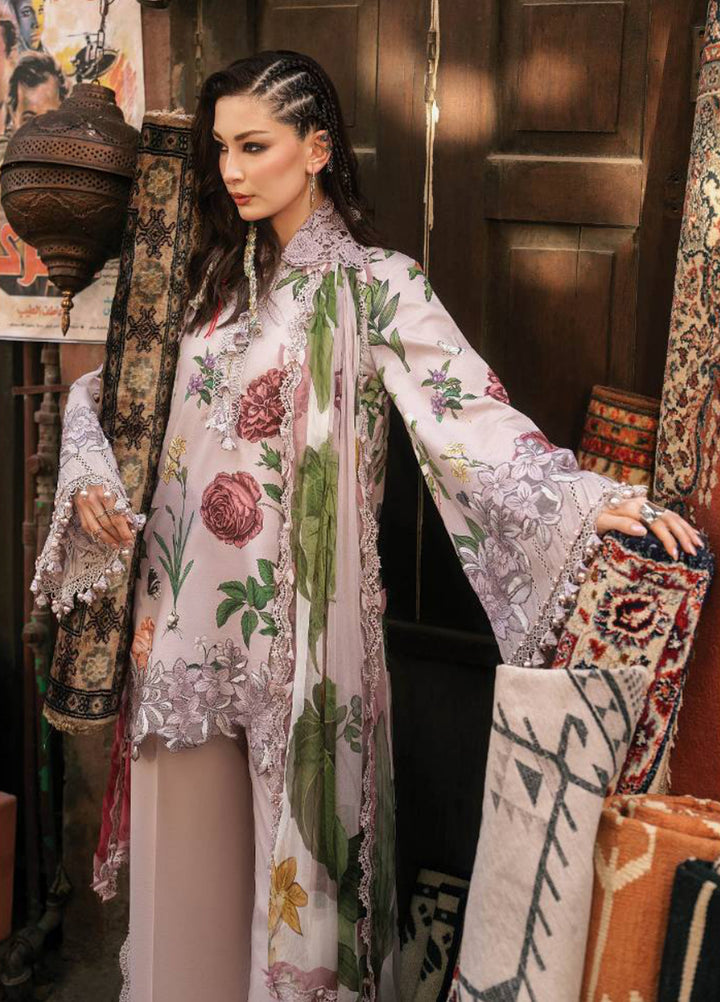 M Prints by Maria B Unstitched Printed Cambric 3 Piece Suit MB26UPC 9A - Casual Collection