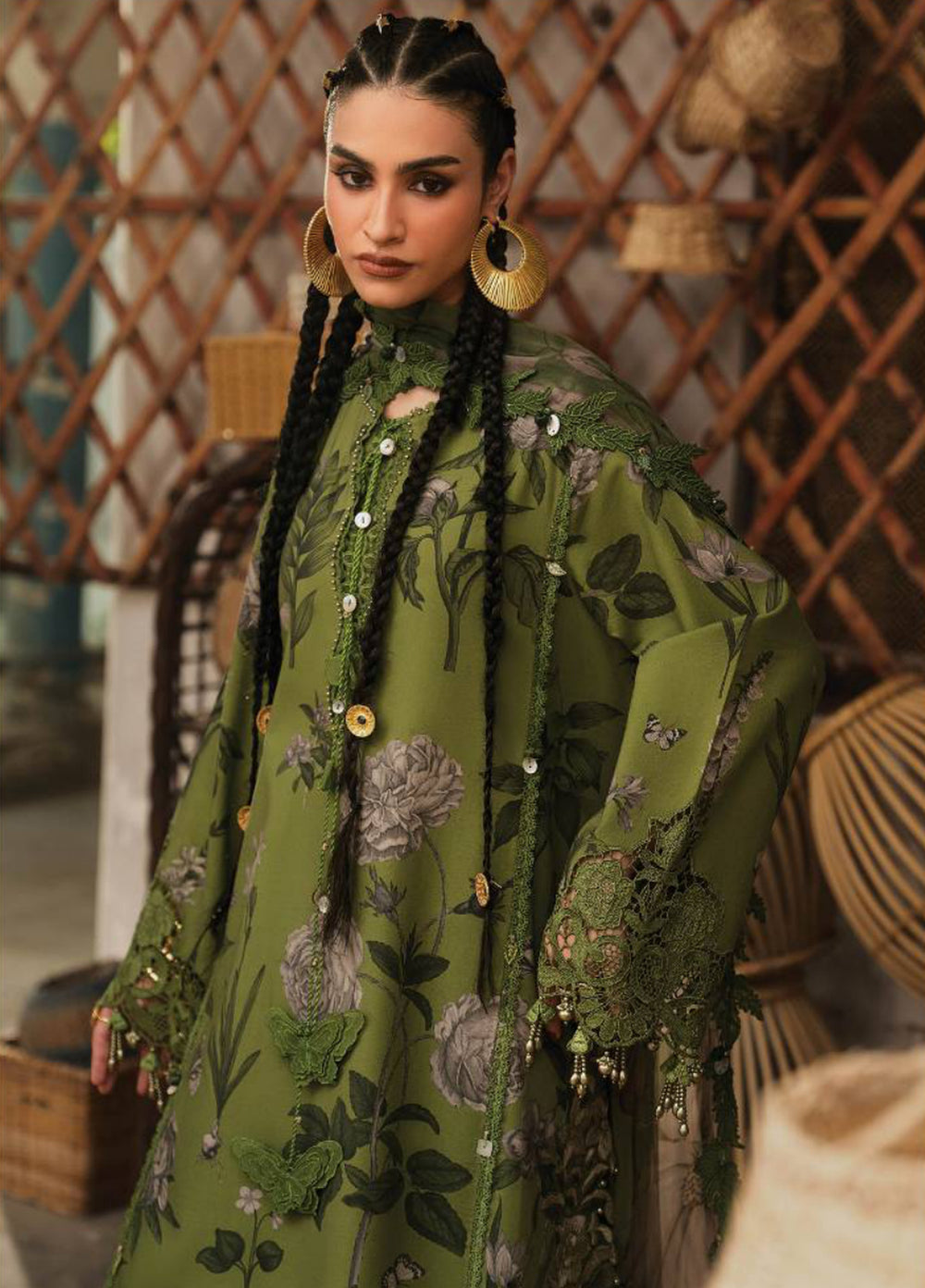 M Prints by Maria B Unstitched Printed Cambric 3 Piece Suit MB26UPC 9B - Casual Collection