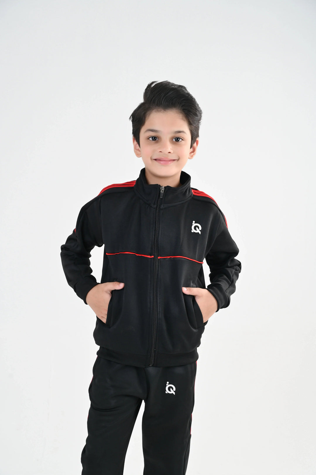 IQ Exclusive Kids Track Suit Fleece 2 PieceOrange Strike Tracks-Unisex Kids - Winter Collection