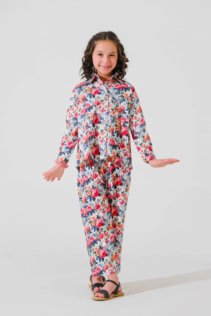 Dhaga Kids Pret Printed Poly lawn 2 Piece Parfait SPD25K02 - Summer Collection