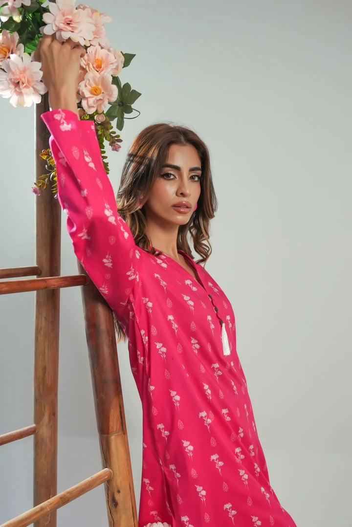 Dhaga Women Pret Printed 2 Piece Lawn Matching Separate FW24DSP0047 - Summer Collection