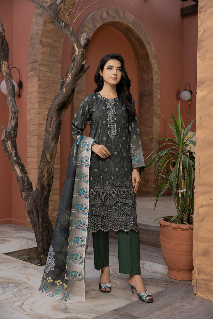 Noore Luxe by Waresha RTW Embroidered Lawn 3 Piece Suit Falak Naz Festive Collection