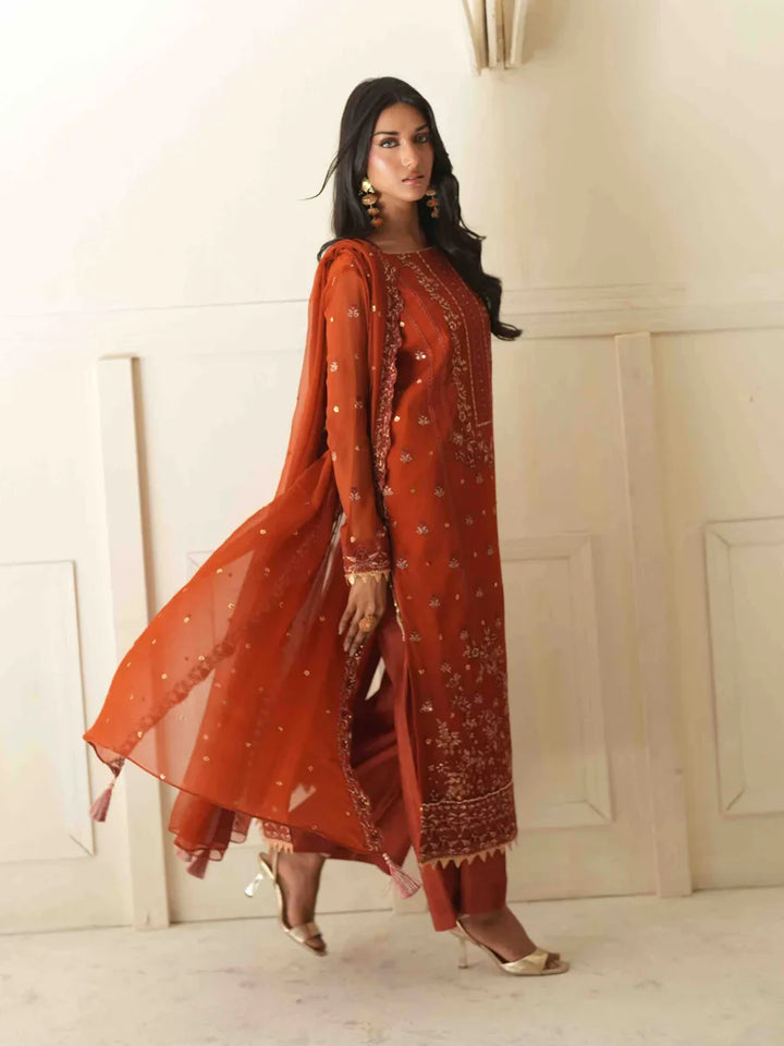 Salitex Unstitched Embroidered Chiffon 3 Piece Suit SUNS8CH515 Festive Collection