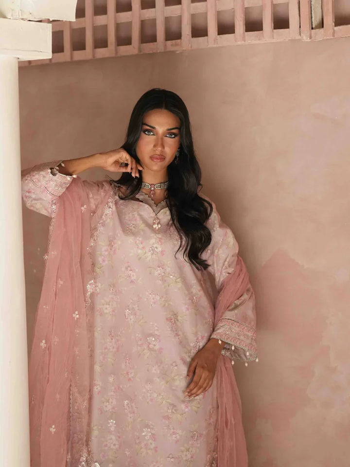 Salitex Unstitched Embroidered Chiffon 3 Piece Suit SUNS8CH522 Festive Collection