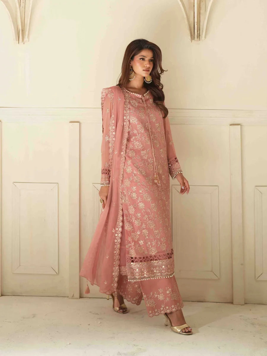 Salitex Unstitched Embroidered Chiffon 3 Piece Suit SUNS8CH506 Festive Collection