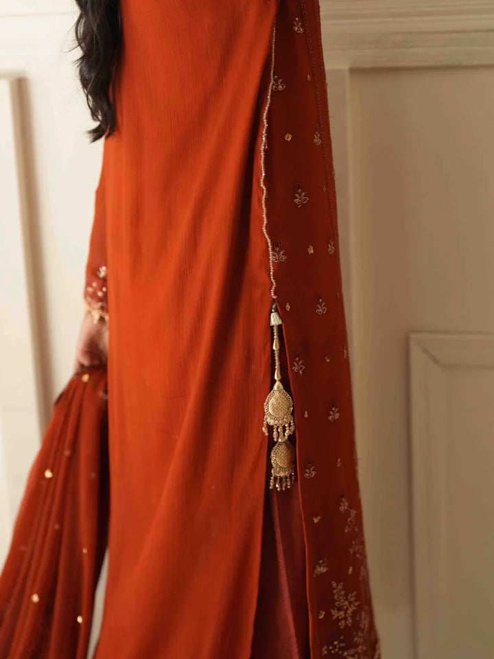 Salitex Unstitched Embroidered Chiffon 3 Piece Suit SUNS8CH515 Festive Collection