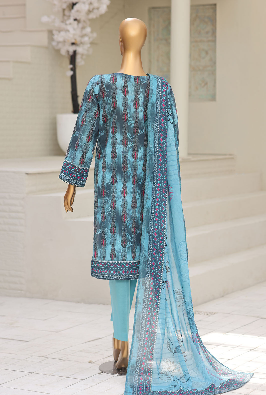 Asasa by HZ Textiles Digital Printed Unstitched Lawn 3 Piece Suit AEC - 1001 - Summer Collection