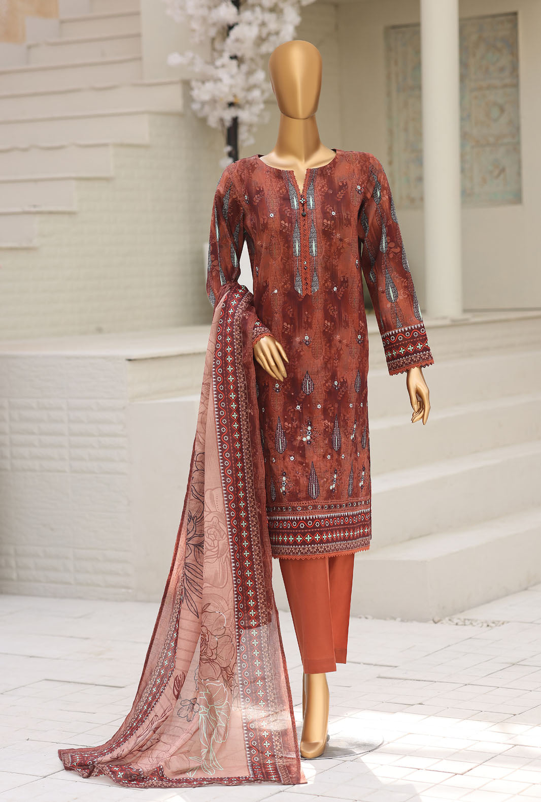 Asasa by HZ Textiles Digital Printed Unstitched Lawn 3 Piece Suit AEC - 1004 - Summer Collection