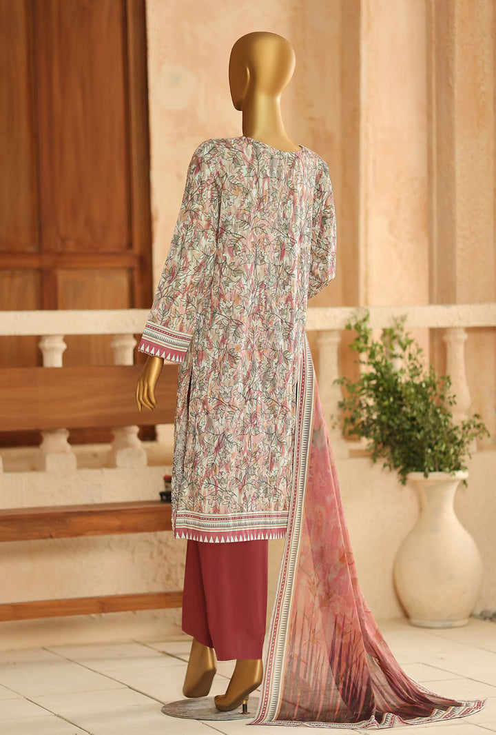Asasa by HZ Textiles Unstitched Embroidered Lawn 3 Piece Suit AEC - 1290 Casual Collection