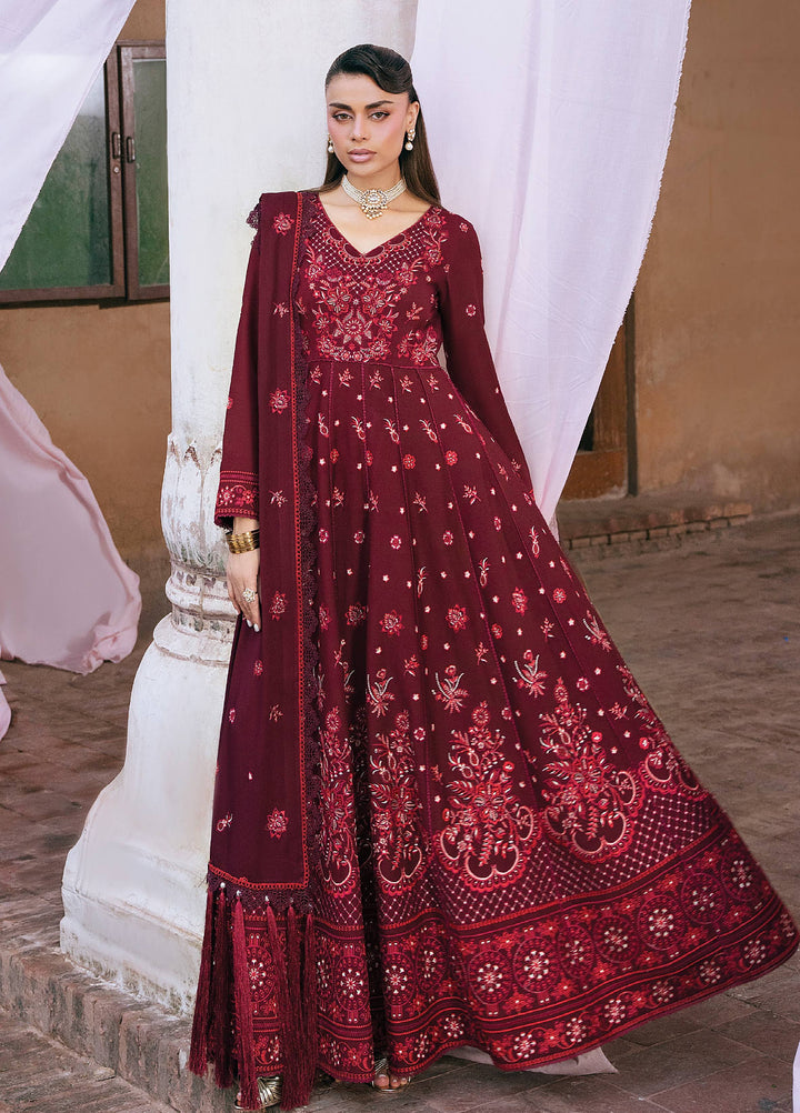 Amelia by Mahnur Unstitched Embroidered Corduroy 3 Piece Suit MN26ULW AM-11 - Winter Collection