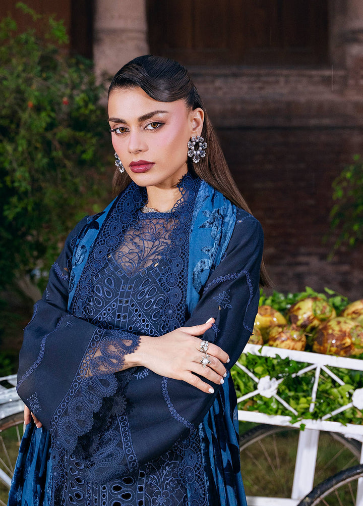 Amelia by Mahnur Unstitched Embroidered Corduroy 3 Piece Suit MN26ULW AM-07 - Winter Collection