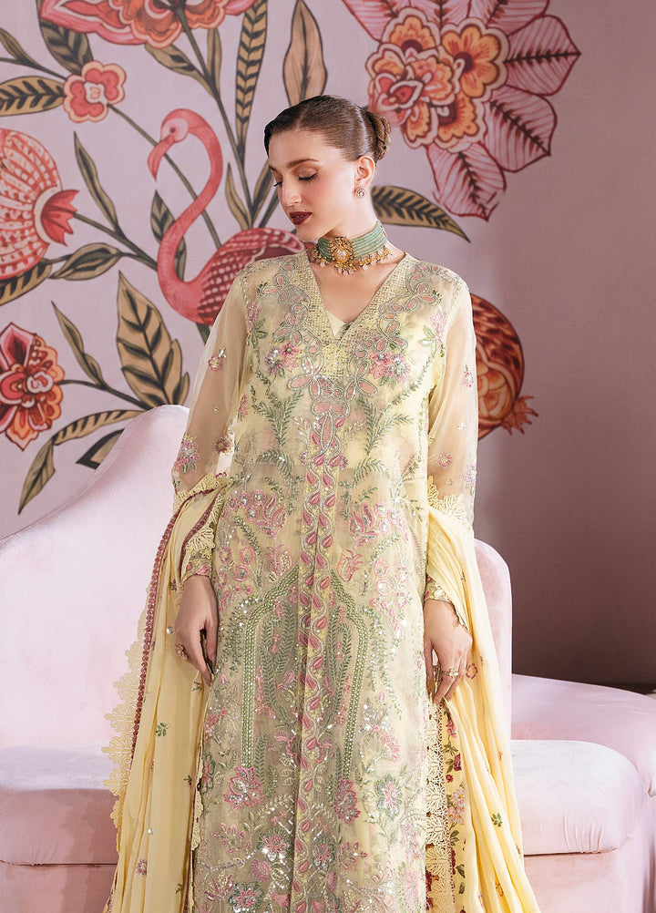Amelia by Mahnur Unstitched Embroidered Organza 3 Piece Suit MN26ULW AM-14 - Winter Collection