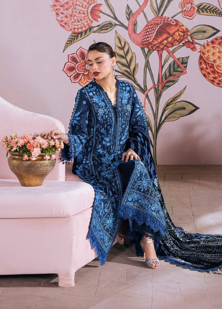 Amelia by Mahnur Unstitched Embroidered Corduroy 3 Piece Suit MN26ULW AM-01 - Winter Collection