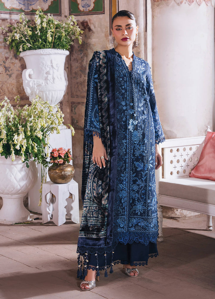 Amelia by Mahnur Unstitched Embroidered Corduroy 3 Piece Suit MN26ULW AM-01 - Winter Collection