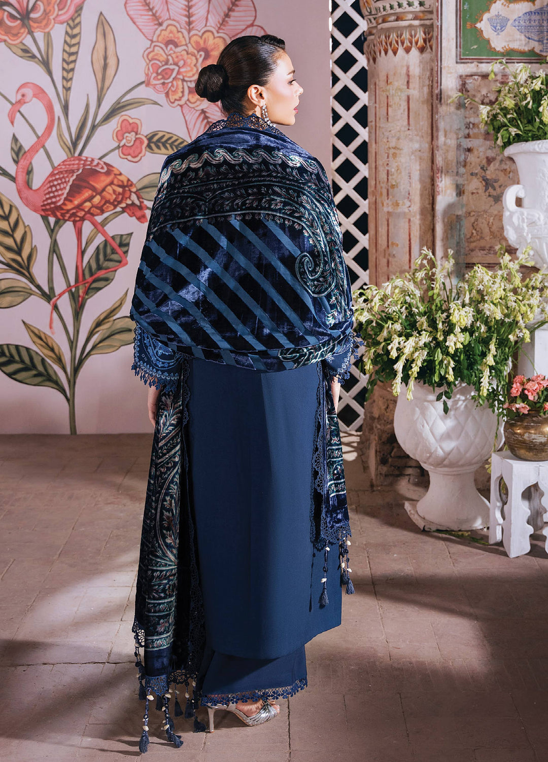 Amelia by Mahnur Unstitched Embroidered Corduroy 3 Piece Suit MN26ULW AM-01 - Winter Collection