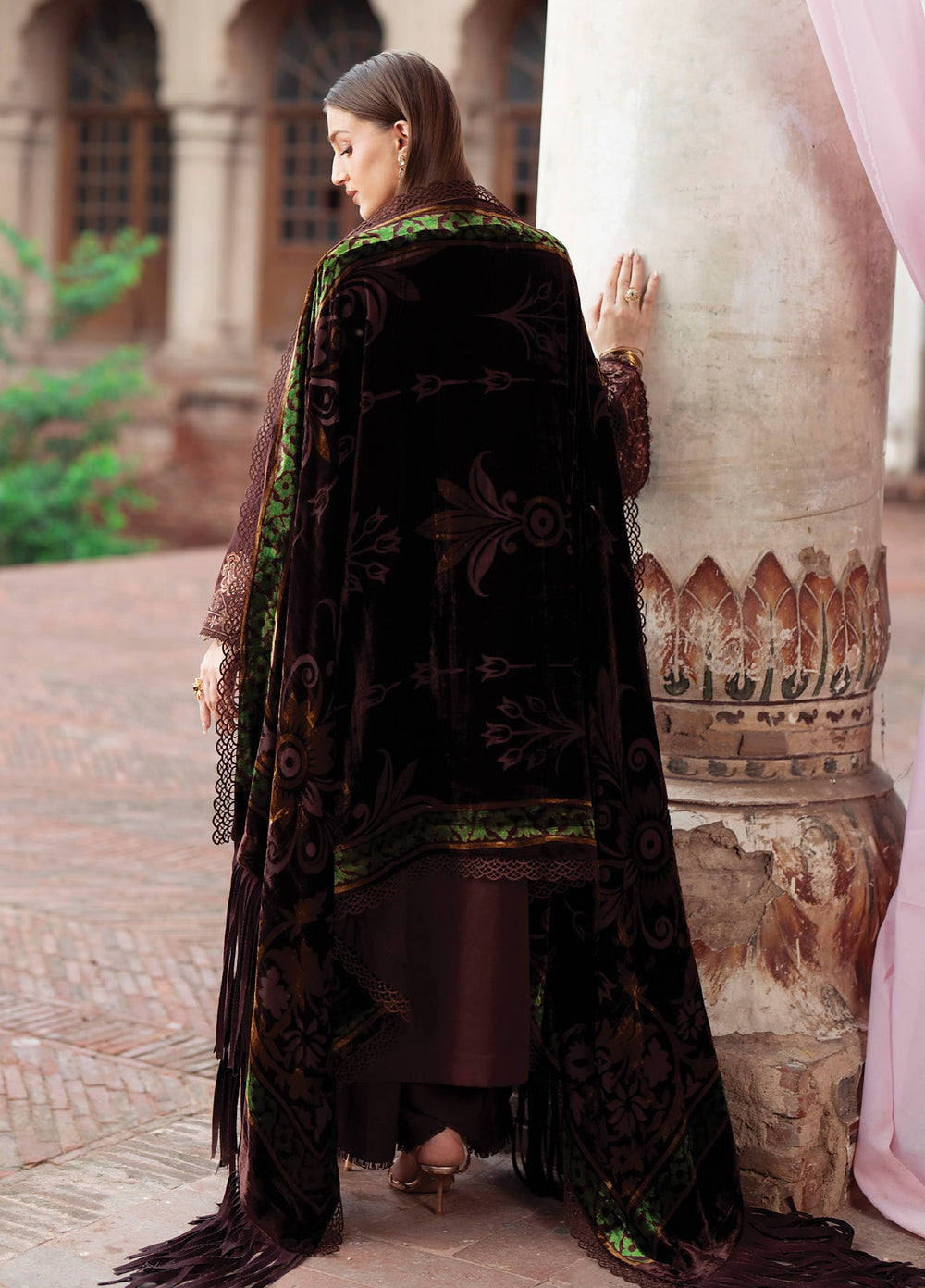 Amelia by Mahnur Unstitched Embroidered Corduroy 3 Piece Suit MN26ULW AM-13 - Winter Collection