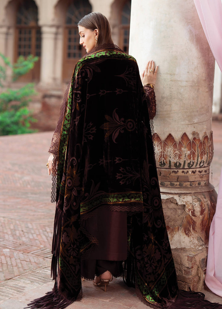 Amelia by Mahnur Unstitched Embroidered Corduroy 3 Piece Suit MN26ULW AM-13 - Winter Collection