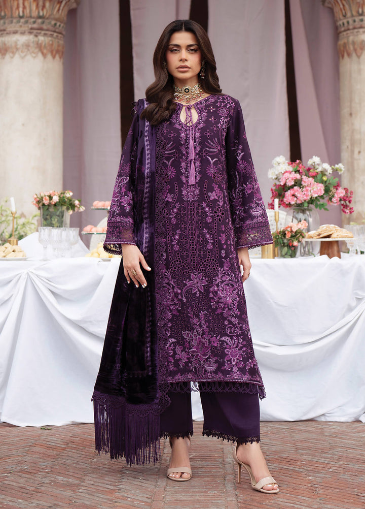 Amelia by Mahnur Unstitched Embroidered Corduroy 3 Piece Suit MN26ULW AM-10 - Winter Collection