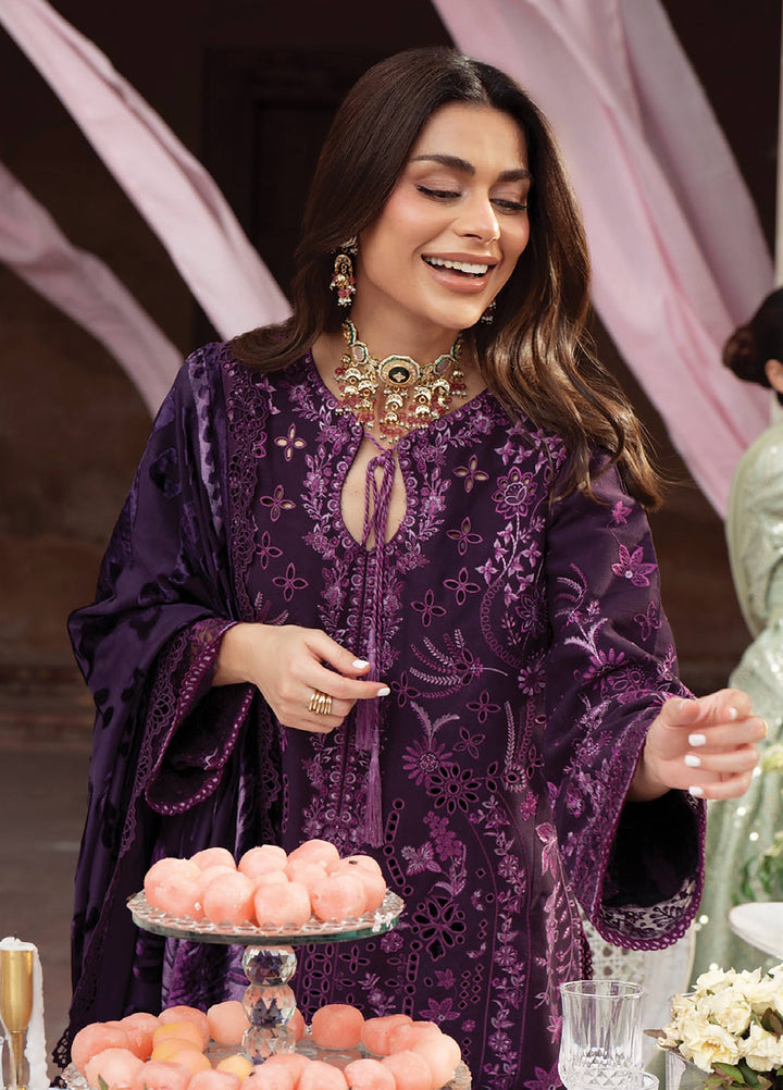 Amelia by Mahnur Unstitched Embroidered Organza 3 Piece Suit MN26ULW AM-14 - Winter Collection