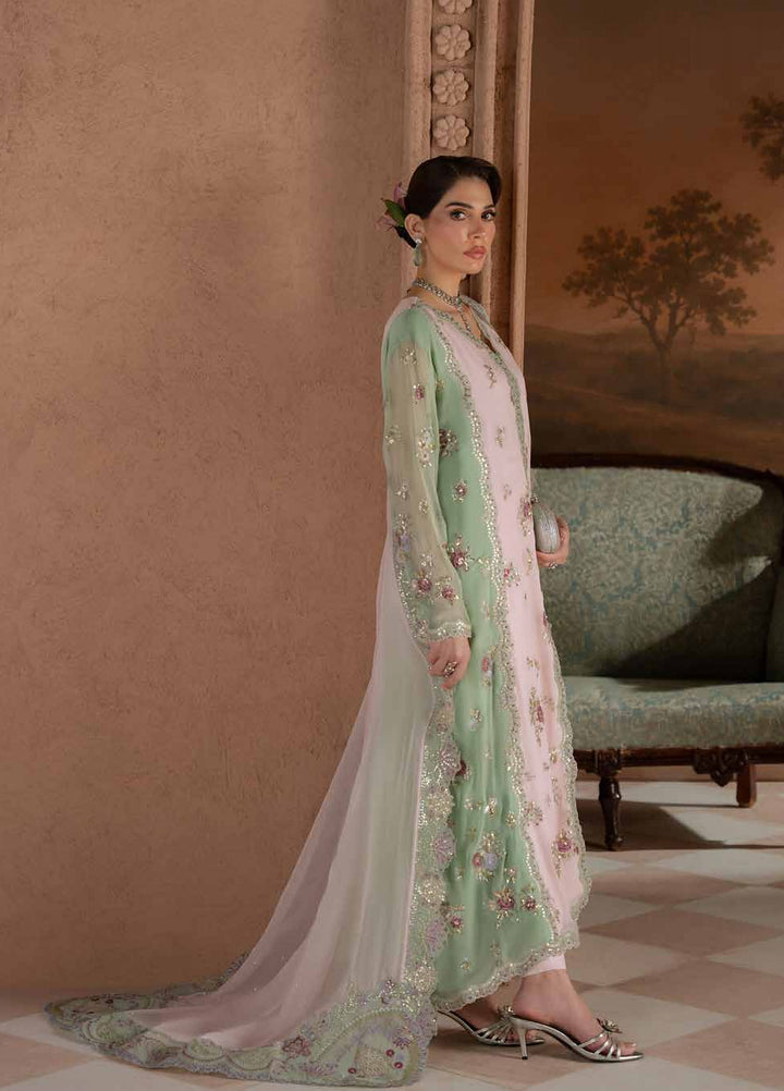 Amaya by Nureh Unstitched Embroidered Chiffon 4 Piece Suit NU26UAC AM-43 - Festive Collection