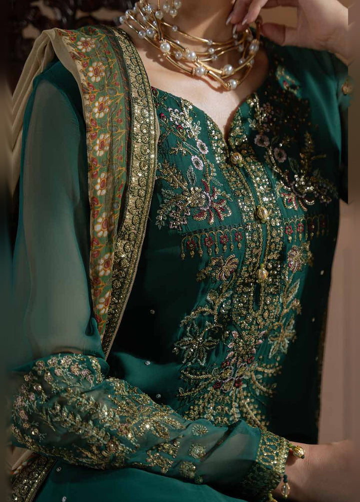 Amaya by Nureh Unstitched Embroidered Chiffon 4 Piece Suit NU26UAC AM-44 - Festive Collection