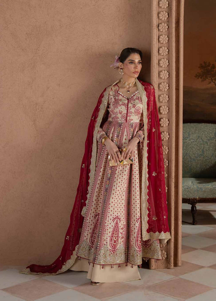 Amaya by Nureh Unstitched Embroidered Rawsilk 3 Piece Suit NU26UAC AM-46 - Festive Collection