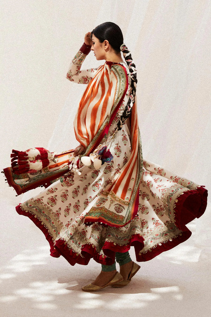 Zara Shahjahan Embroidered Lawn Suits Unstitched 3 Piece ZS24SS D-11B Anarkali - Summer Collection
