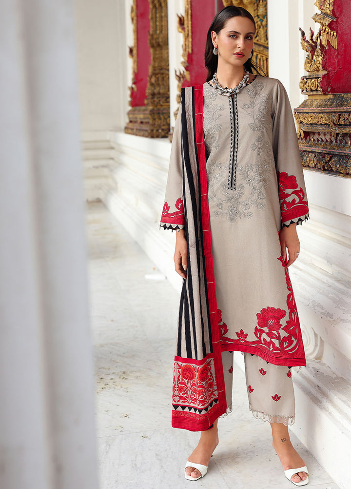 Aniiq by Charizma Embroidered Linen Suits Unstitched 3 Piece CRZ25AU ANW6-08 - Winter Collection