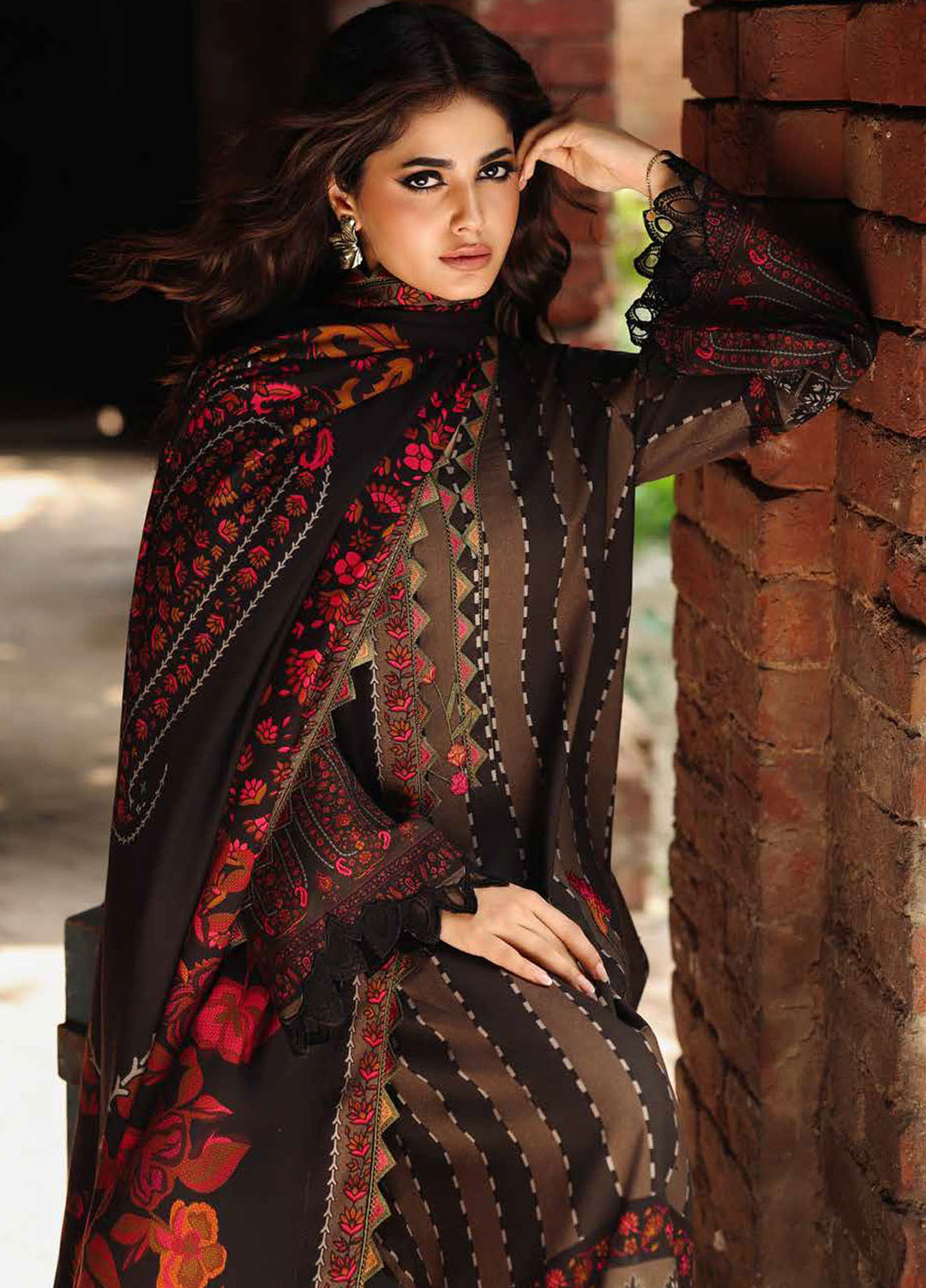 Aniiq by Charizma Embroidered Linen Suits Unstitched 3 Piece CRZ25AU ANW6-09 - Winter Collection