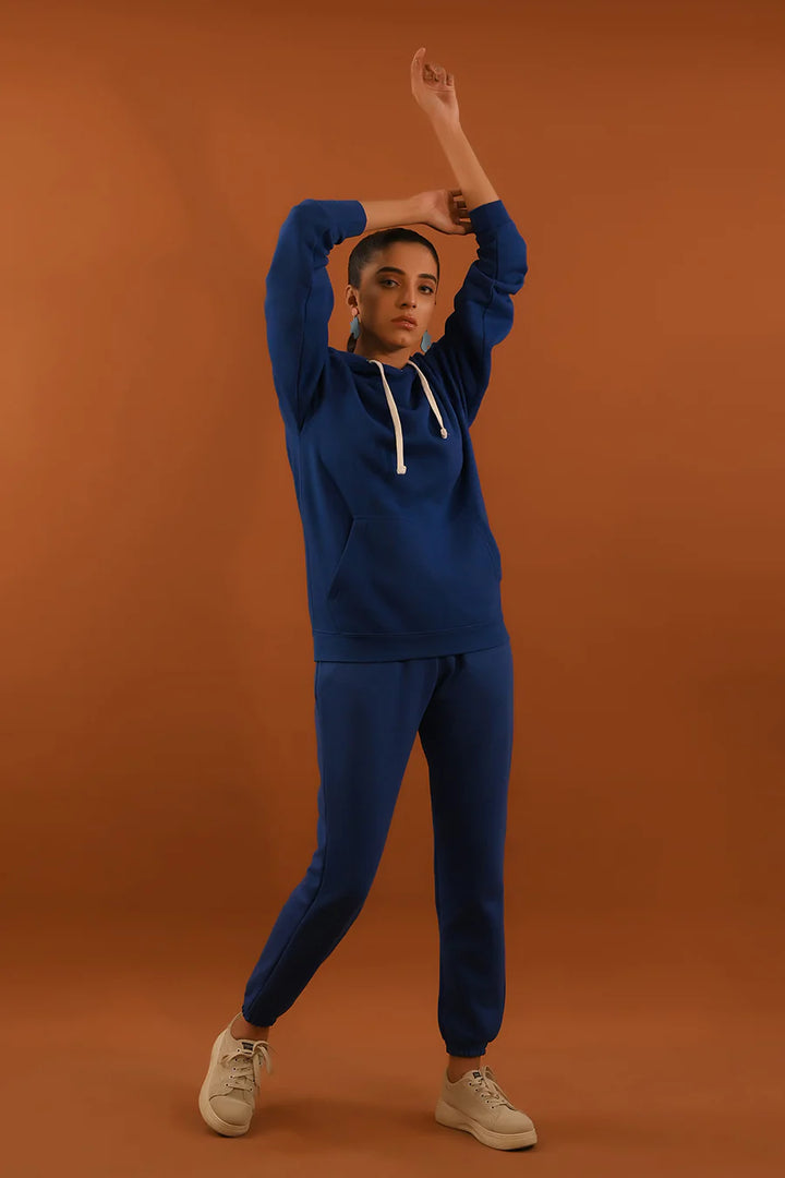 Dhaga Women Western Solids 1 Piece fleece Dark Royal DJP10015 - Summer Collection