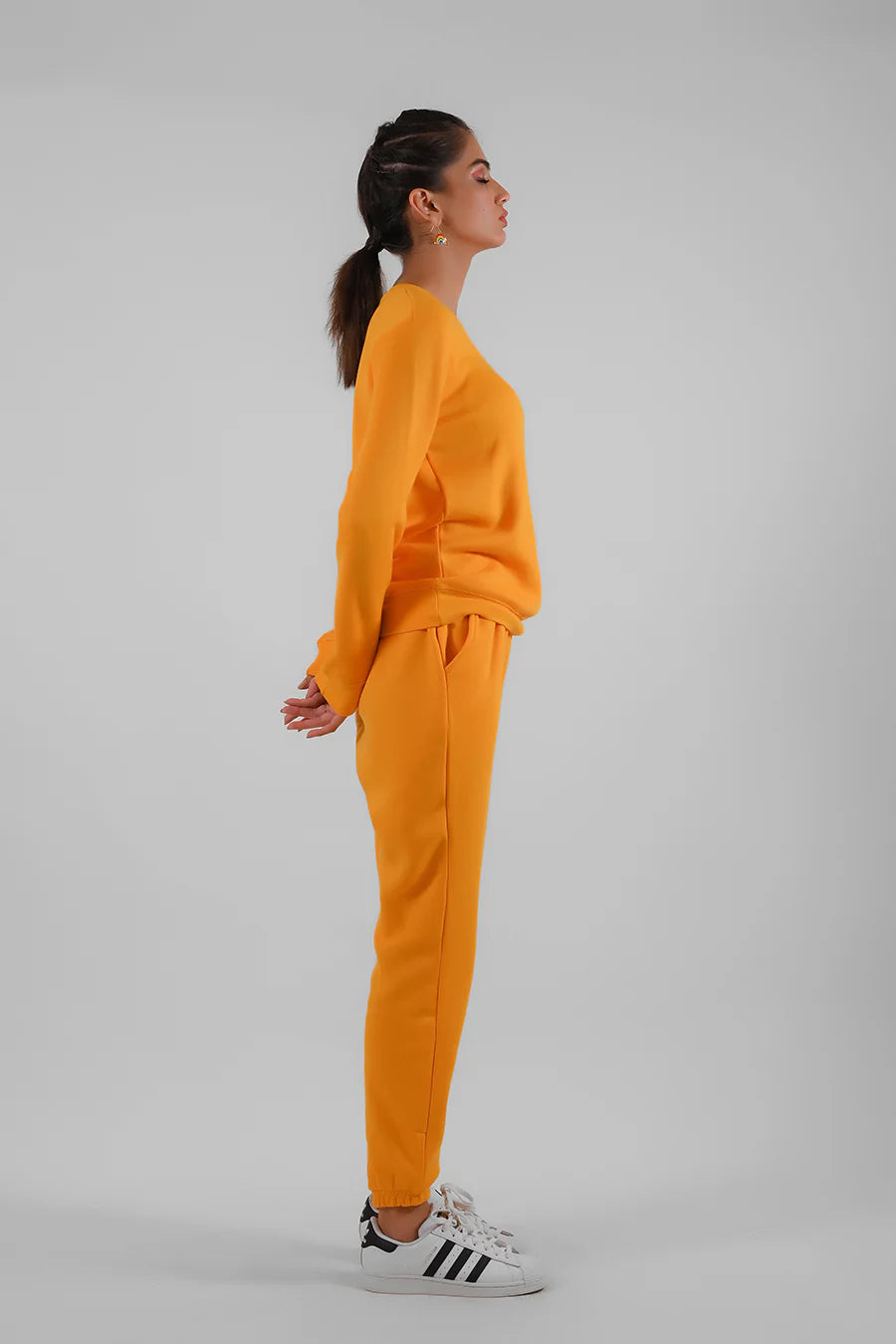 Dhaga Women Western Solids T- Shirt jersy Yellow Jogger DJP10004 - Summer Collection