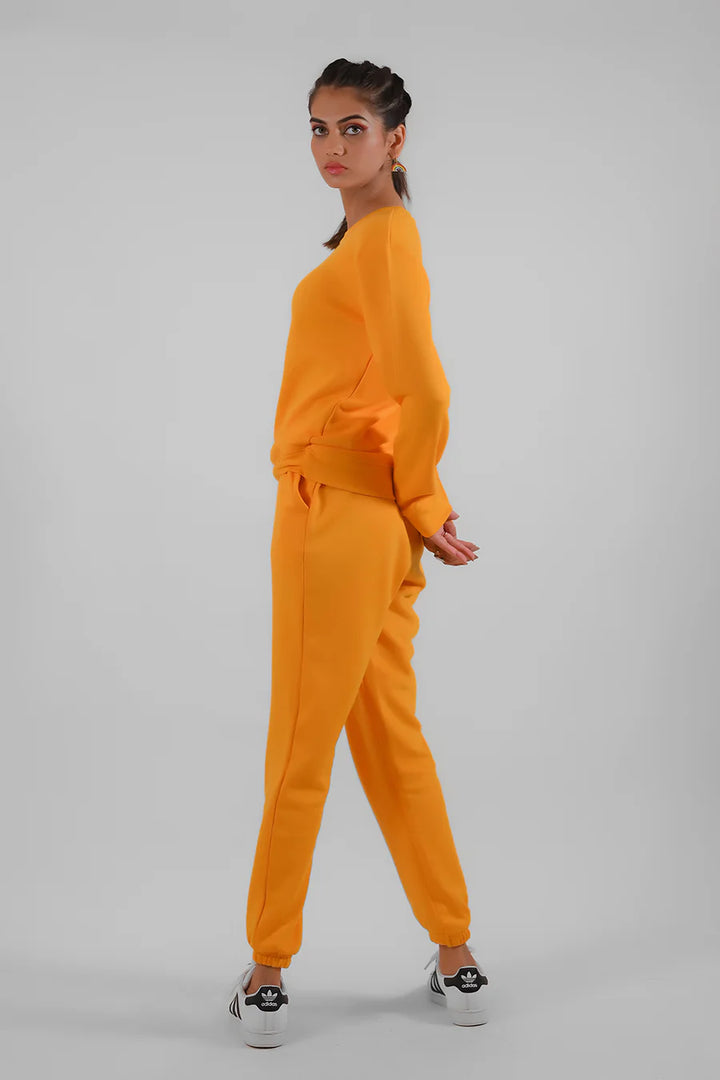 Dhaga Women Western Solids T- Shirt jersy Yellow Jogger DJP10004 - Summer Collection