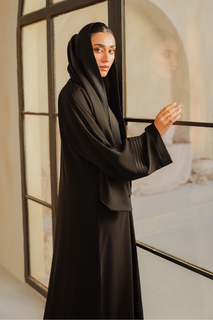 Divinely Crafted Abaya Casual Crepe 1 Piece Ava Abaya | Buttoned Up