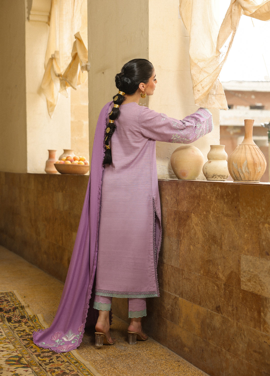 Sahar Embroidered Khaddar Suits Unstitched 3 Piece AW2-25-03 Lavina ...