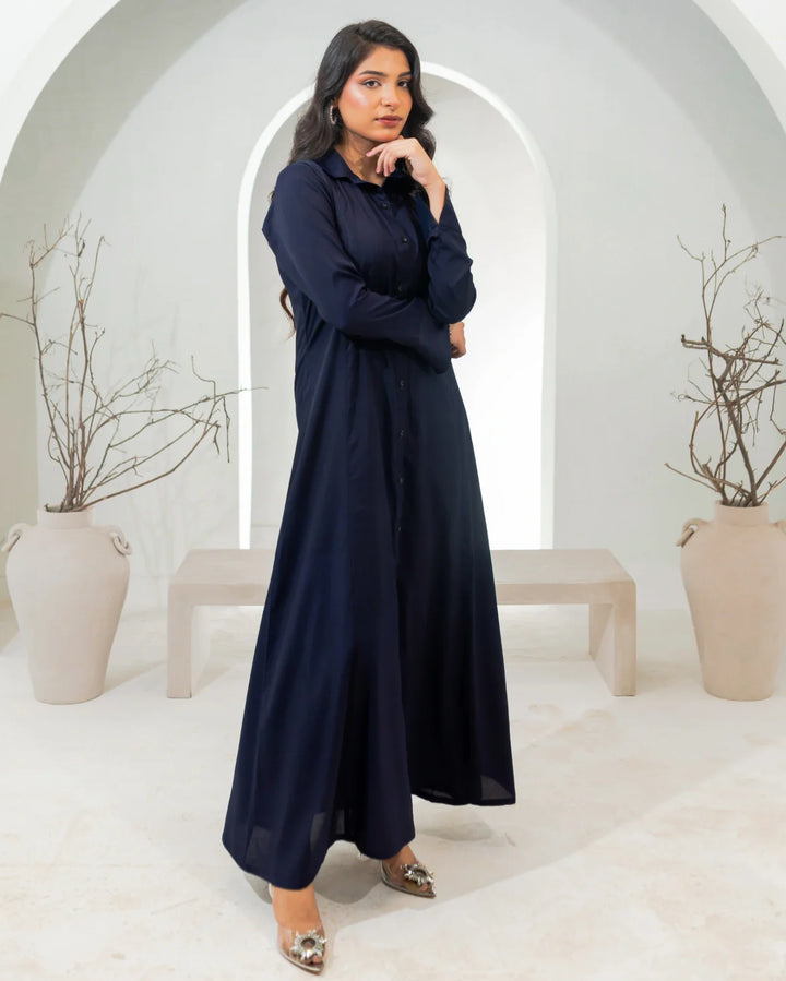 Zauk Pret Casual Wear Crepe 1 Piece French Navy - Casual Collection