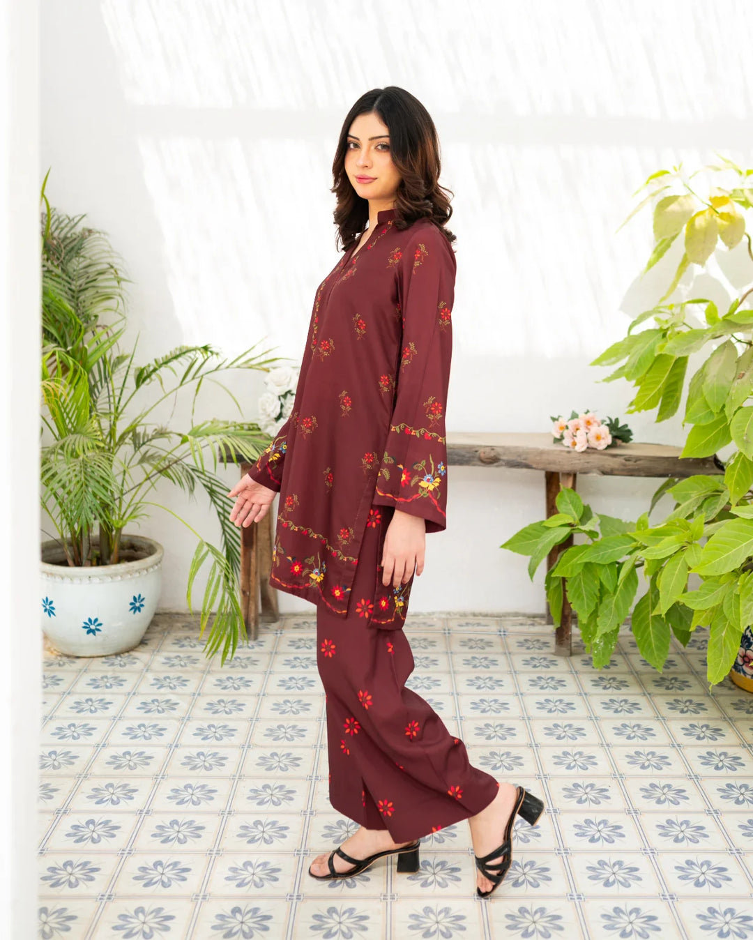 Zauk Women RTW 2 Piece Printed Poly Lawn Cherry Charm - Casual Collection