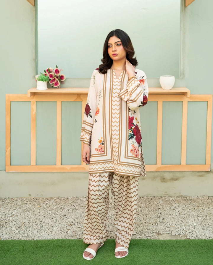 Zauk Women RTW 2 Piece Printed Poly Lawn Floral Fantasy - Casual Collection