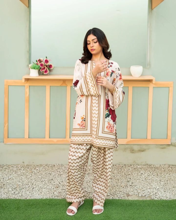 Zauk Women RTW 2 Piece Printed Poly Lawn Floral Fantasy - Casual Collection