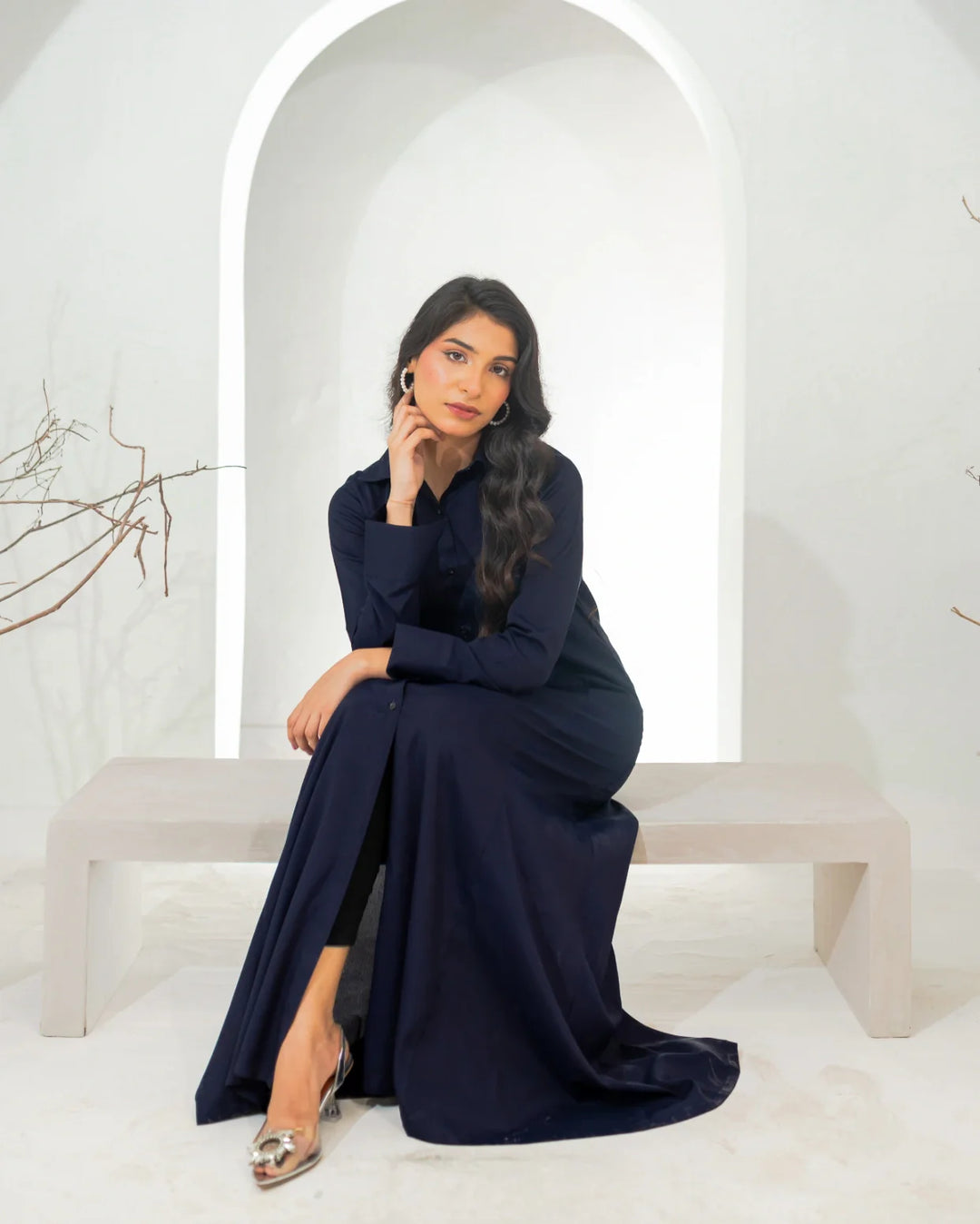 Zauk Pret Casual Wear Crepe 1 Piece French Navy - Casual Collection