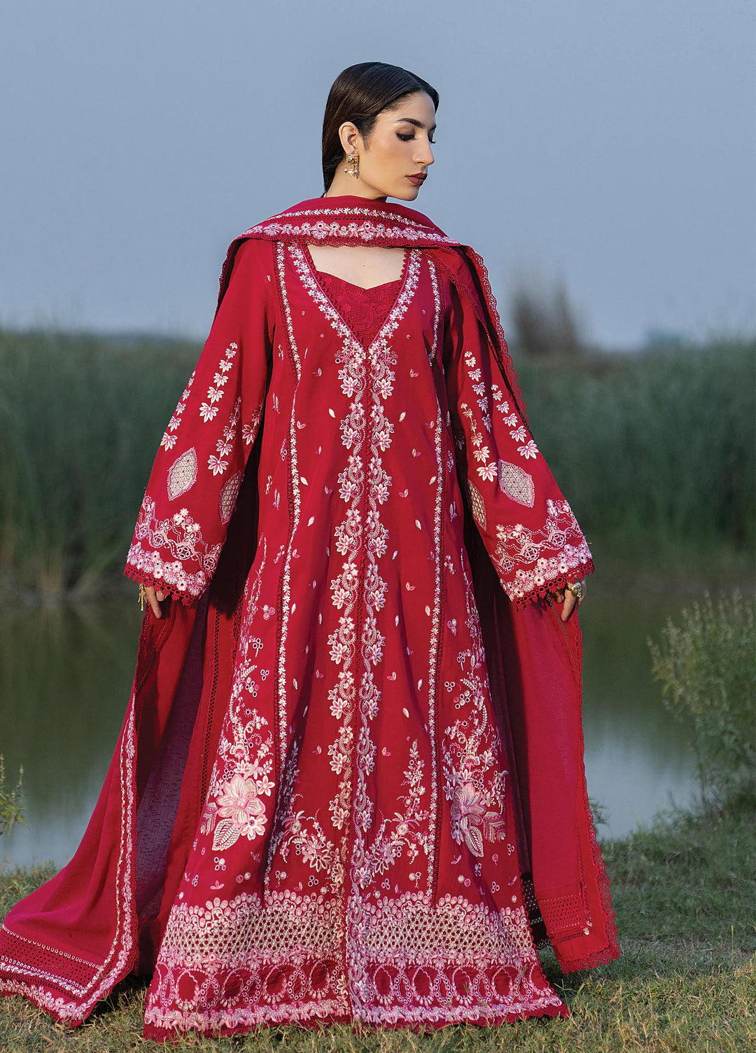 Sukhan by Afrozeh Unstitched Embroidered Viscose 3 Piece Suit AF26UVS Khwaabgah FW01257 - Winter Collection