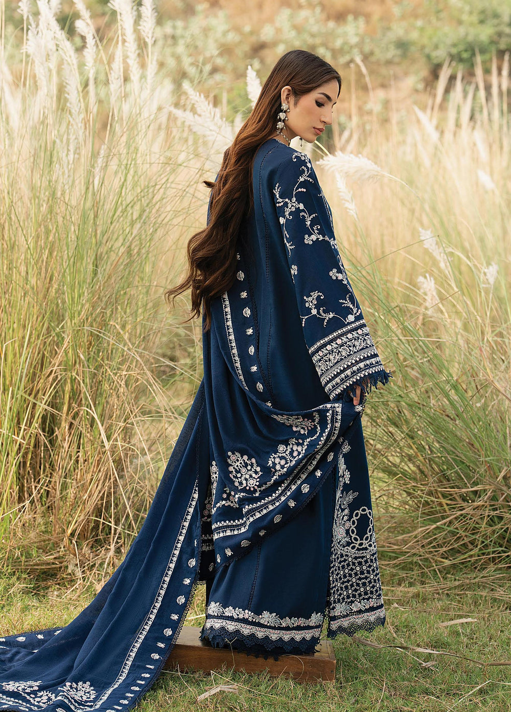 Sukhan by Afrozeh Unstitched Embroidered Viscose 3 Piece Suit AF26UVS Waqar FW01253 - Winter Collection