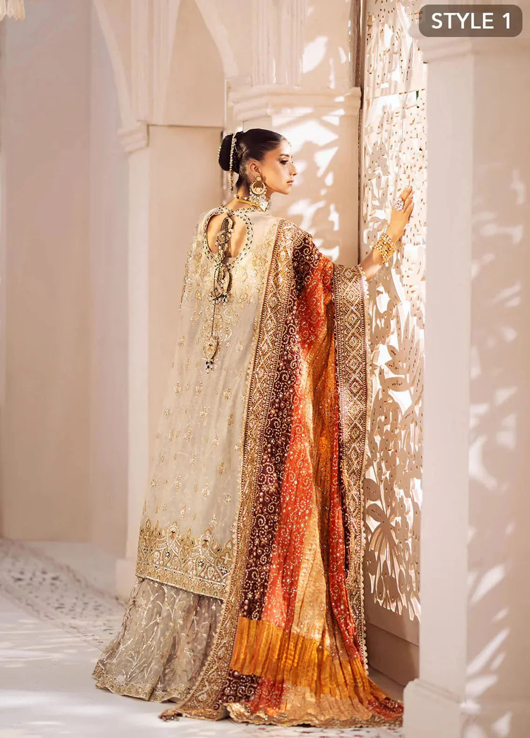 Aik Atelier Embroidered Organza Suits Unstitched 3 Piece AIK25EF Vl2 Look 01 - Formals Collection