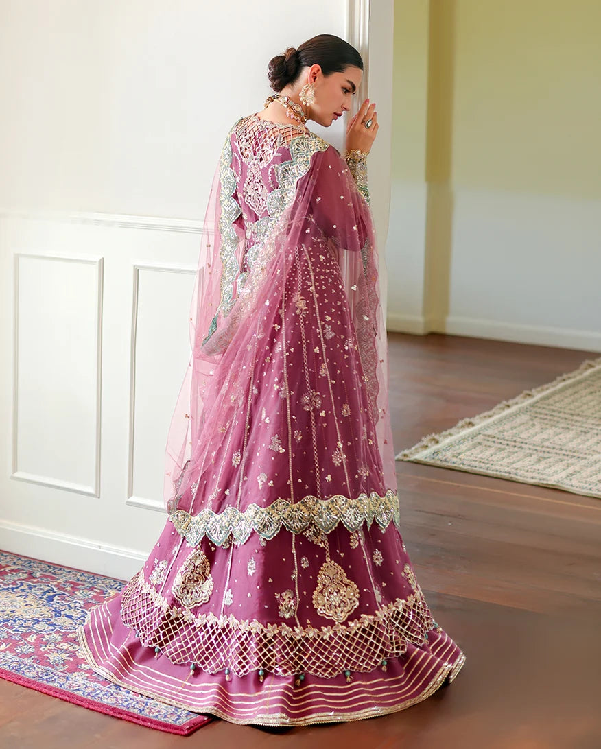 Whispers of Grace by Roheenaz Unstitched Embroidered Chiffon 3 Piece Suit RN26UWG Alessia RUNCH260201 - Wedding Collection