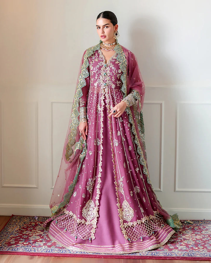 Whispers of Grace by Roheenaz Unstitched Embroidered Chiffon 3 Piece Suit RN26UWG Alessia RUNCH260201 - Wedding Collection