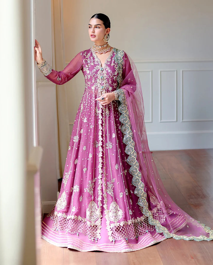 Whispers of Grace by Roheenaz Unstitched Embroidered Chiffon 3 Piece Suit RN26UWG Alessia RUNCH260201 - Wedding Collection