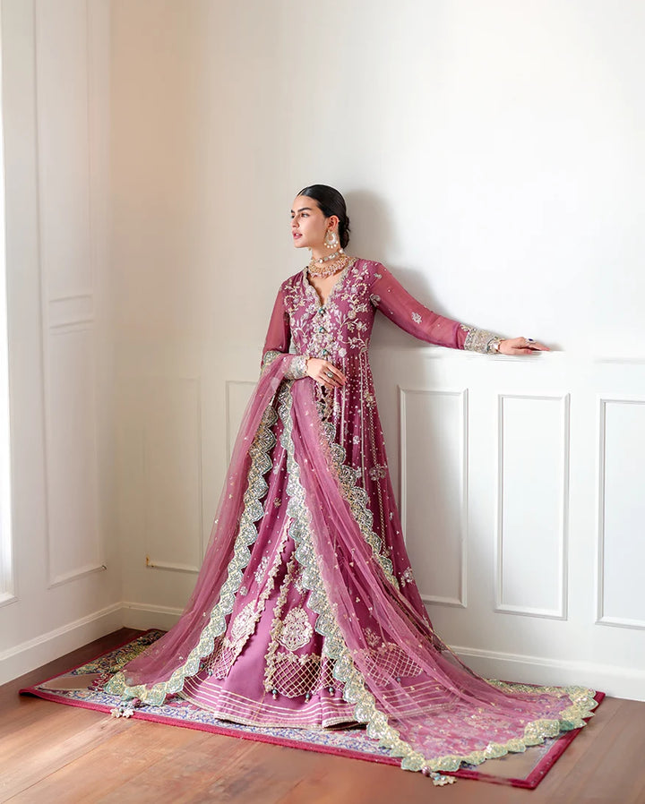 Whispers of Grace by Roheenaz Unstitched Embroidered Chiffon 3 Piece Suit RN26UWG Alessia RUNCH260201 - Wedding Collection