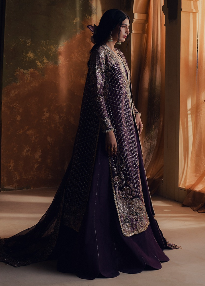 Jahan Ara by Zarposh Unstitched Embroidered Organza 3 Piece Suit ZP26UWJ SHAHZARIN - Wedding Collection