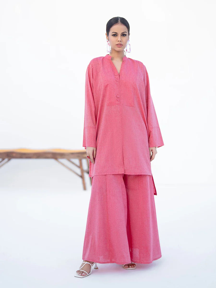 Salitex Women Solids Yarn Dyed 2 Piece Suit SPW6BS128 - Winter Collection